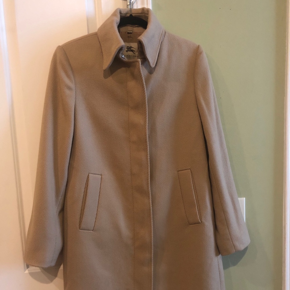 Authentic Burberry Wool Pea Coat size 10 NWOT!